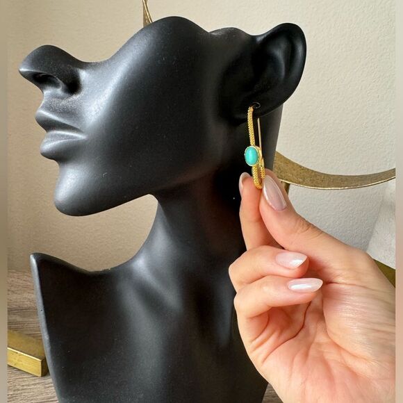 Vintage style hoop earring N509 - Picture 5 of 5